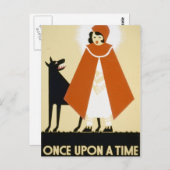 Artikelverkoop - Red Riding Hood Briefkaart (Voorkant / Achterkant)