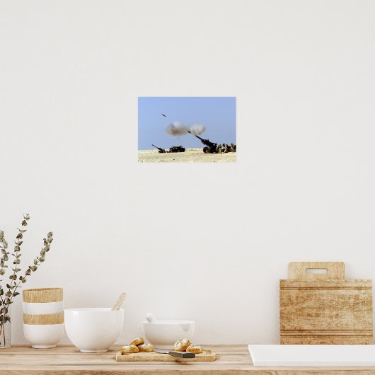 Artillatiebrand Poster (Keuken)