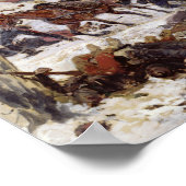 Artillerie Combat in a Wood Poster (Hoek)