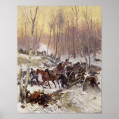 Artillerie Combat in a Wood Poster (Voorkant)
