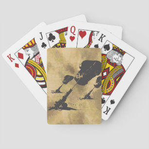 Artillerie in actie pokerkaarten