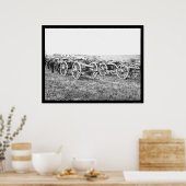 Artillerie in Richmond, VA 1862 Poster (Keuken)