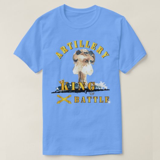 Artillerie Koning van de slag bij Atomic Blast T-shirt (Design voorkant)