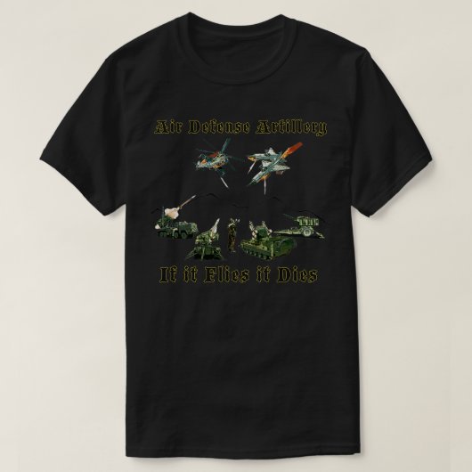 Artillerie Luchtdefensie T-shirt (Design voorkant)