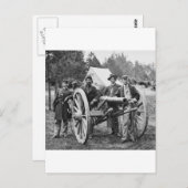 Artillerie uit de burgeroorlog, 1860 briefkaart (Voorkant / Achterkant)
