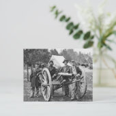 Artillerie uit de burgeroorlog, 1860 briefkaart (Staand voorkant)