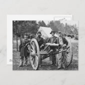 Artillerie uit de burgeroorlog, 1860 briefkaart (Voorkant / Achterkant)