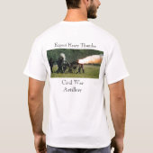 Artillerie uit de burgeroorlog t-shirt (Achterkant)