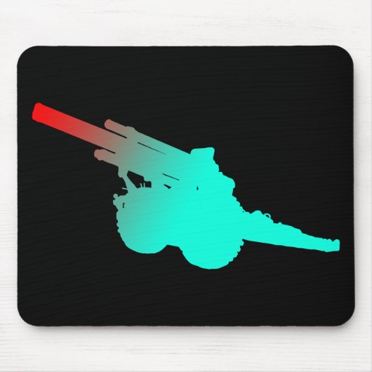 Artillery Pistool Mousepad Muismat (Voorkant)