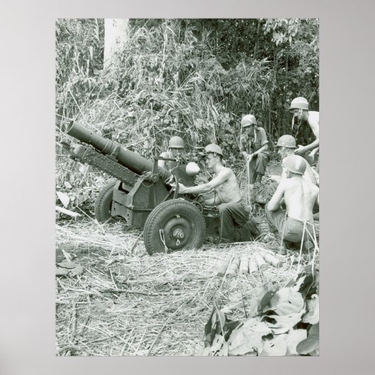 Artillerymen in de lucht poster (Voorkant)
