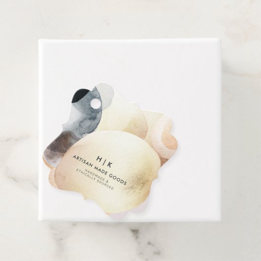 Artisan Abstract Shapes Waterverf Hang Label (In situ)