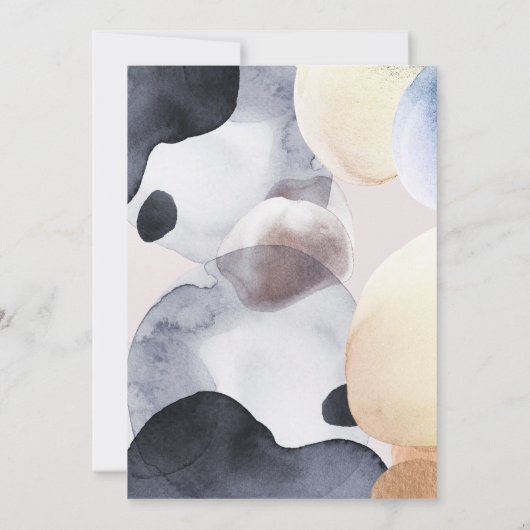 Artisan Abstracte vormen | Afstuderen van de goudz Kaart (Achterkant)