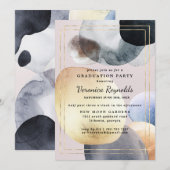 Artisan Abstracte vormen | Afstuderen van de goudz Kaart (Voorkant / Achterkant)