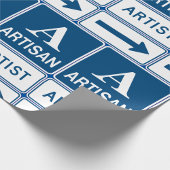 Artisan Artiest Studio Sign Directional Arrow Cadeaupapier