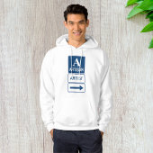 Artisan Artiest Studio Sign Directional Arrow Hoodie