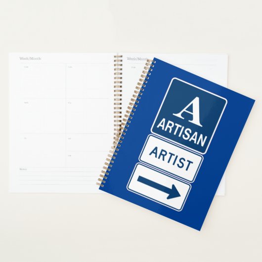 Artisan Artiest Studio Sign Directional Arrow Planner (Display)