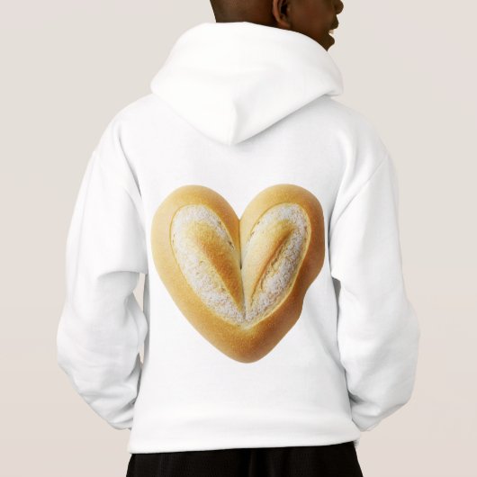 Artisan Baked Bread Heart Roll Sculpture (Achterkant)