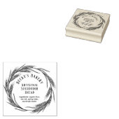 Artisan Baker Tarwe Krans Biologisch Zuurdesembroo Rubberstempel (Gestempeld)