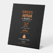 Artisan Bakery Business Promotie Reclamebord Met Voetstuk (Voorkant)