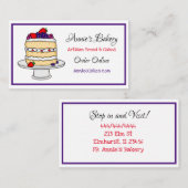 Artisan Bakery | Handgetrokken gelaagde fruitkool Visitekaartje (Voorkant / Achterkant)