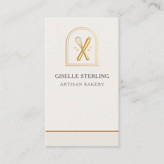 Artisan Bakery QR Code Visitekaartje (Voorkant)
