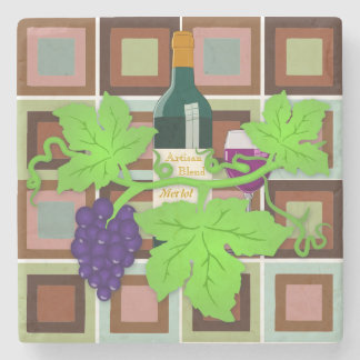 Artisan Blend Merlot Stenen Onderzetter