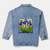 Artisan Blue Iris Glas in lood Denim Jacket (Achterkant)