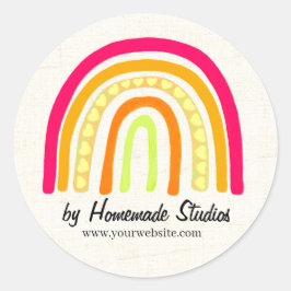 Artisan Boho Regenboog Ronde Sticker