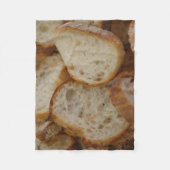 Artisan Bread Slices Fleece Deken (Voorkant)