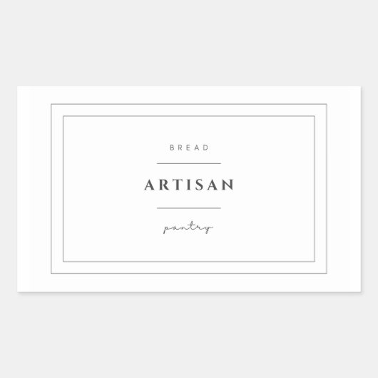 Artisan Brood Food Label Stickers (Voorkant)