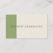 Artisan Business Card Sage Minimalist Maker Card Visitekaartje (Voorkant)