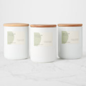 Artisan Candle Label Sage Modern Side-Bleed Wrap Voedselcontainer Etiket (Flessen)