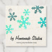 Artisan Canvas Snowflake Happiness Bedankjes Labels (Voorkant)