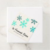 Artisan Canvas Snowflake Happiness Bedankjes Labels (In situ)