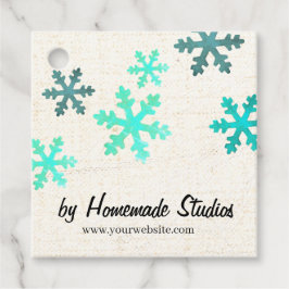 Artisan Canvas Snowflake Happiness Bedankjes Labels