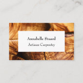 Artisan Carpentry Simple Modern QR-code Visitekaartje (Voorkant)