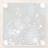 Artisan Craft Gourd Turkse lantaarns Acrylische ku Glazen Onderzetter (Achterkant)