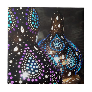 Artisan Craft Gourd Turkse lantaarns Acrylische ku Tegeltje