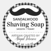 Artisan Crafted Soap Lumberjack Play Ronde Sticker (Voorkant)