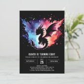 Artisan Dragon Birthday bewerkbaar Kaart (Staand voorkant)