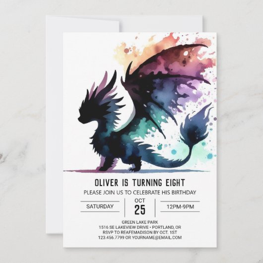 Artisan Dragon Birthday Digitaal Kaart (Voorkant)