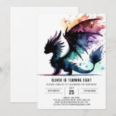 Artisan Dragon Birthday Digitaal Kaart (Voorkant / Achterkant)