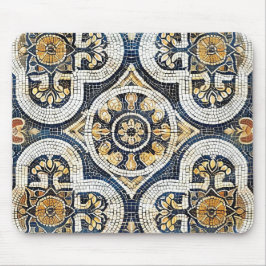 Artisan geometrische bloem muismat