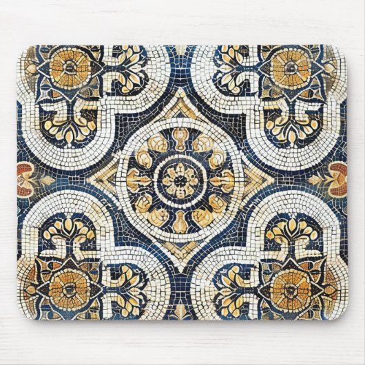 Artisan geometrische bloem muismat (Voorkant)