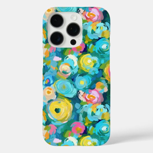 Artisan geschilderd bloemmotief kleurrijk plezier Case-Mate iPhone case (Achterkant)