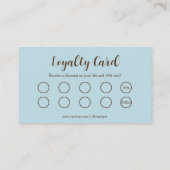 Artisan Gold Baker Bakkerij Chef Pet Catering Blau Klantenkaartje (Achterkant)