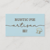 Artisan Gold Baker Bakkerij Chef Pet Catering Blau Klantenkaartje (Voorkant)