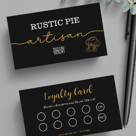 Artisan Gold Baker Bakkerij Chef Pet Catering Zwar Klantenkaartje