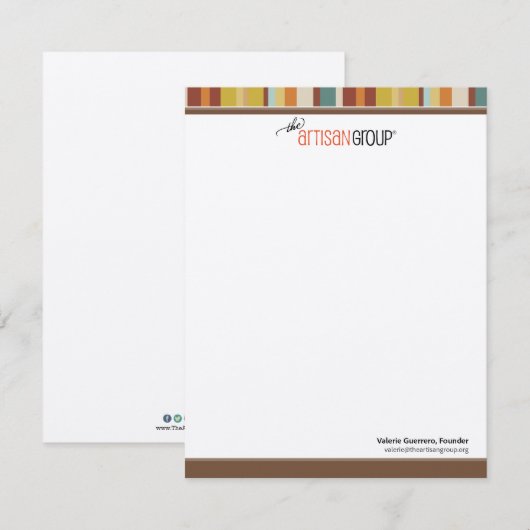 Artisan Group Note-kaarten Notitiekaartje (Voorkant / Achterkant)