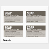 Artisan handgemaakte zeep product label (Vel)